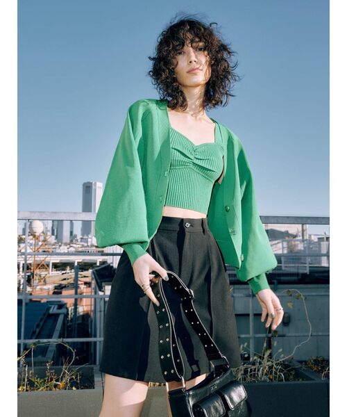 EVRIS（エヴリス）の「ワイドベルトガジェットBAG（ショルダーバッグ・レディース・ホワイト/ブラック/グリーン・FREE）」の20枚目の写真