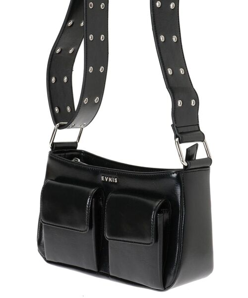 EVRIS（エヴリス）の「ワイドベルトガジェットBAG（ショルダーバッグ・レディース・ホワイト/ブラック/グリーン・FREE）」の14枚目の写真