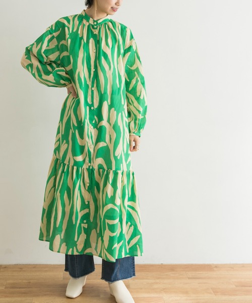 URBAN RESEARCH Natureモチーフプリントワンピース URBAN RESEARCH（アーバンリサーチ）の「Natureモチーフプリント