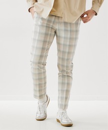 417 EDIFICE | オンブレーチェック スリムパンツ(スラックス)