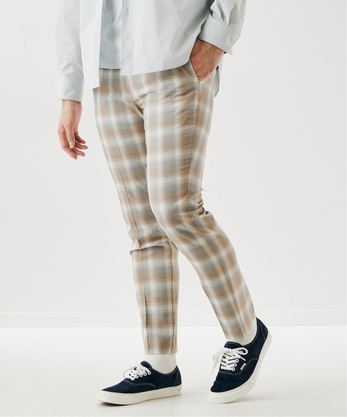 417 EDIFICE（フォーワンセブンエディフィス）の「オンブレーチェック スリムパンツ（スラックス・メンズ・グレー系その他/ブラウン系その他・SMALL/MEDIUM/LARGE）」の6枚目の写真