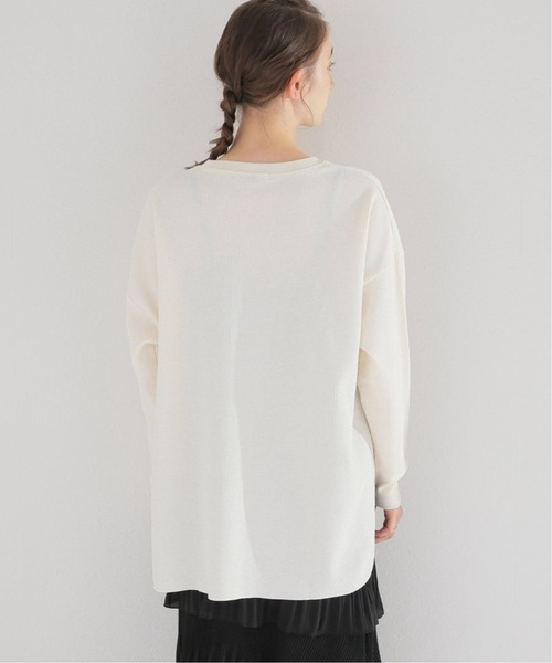 JOURNAL STANDARD relume(ジャーナルスタンダード レリューム)の「《追加》TCワッフルオーバーサイズロングスリーブTシャツ◆(Tシャツ/カットソー・レディース・オレンジ/ホワイト系その他/ブルー/オートミール・FREE)」の14枚目の写真