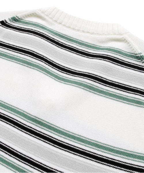 MAHAGRID(マハグリッド)の「【mahagrid】STRIPED KNIT VEST / マハグリッド ストライプ ボーダー ニット ベスト(ベスト・メンズ・ネイビー/アイボリー・SMALL/MEDIUM/LARGE)」の13枚目の写真