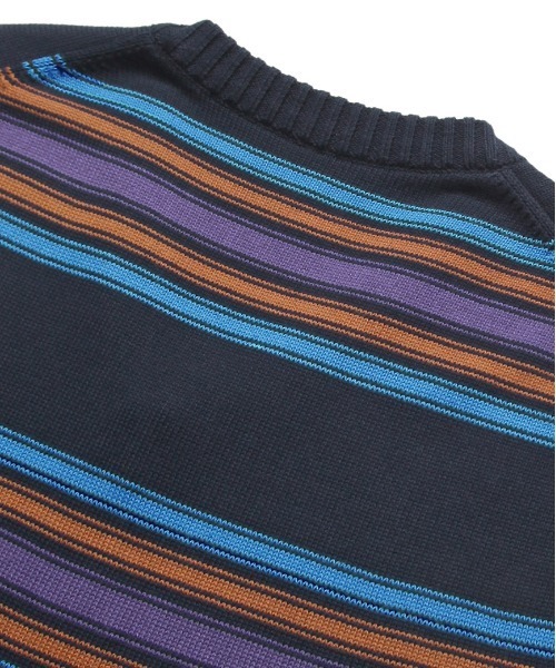 MAHAGRID(マハグリッド)の「【mahagrid】STRIPED KNIT VEST / マハグリッド ストライプ ボーダー ニット ベスト(ベスト・メンズ・ネイビー/アイボリー・SMALL/MEDIUM/LARGE)」の18枚目の写真