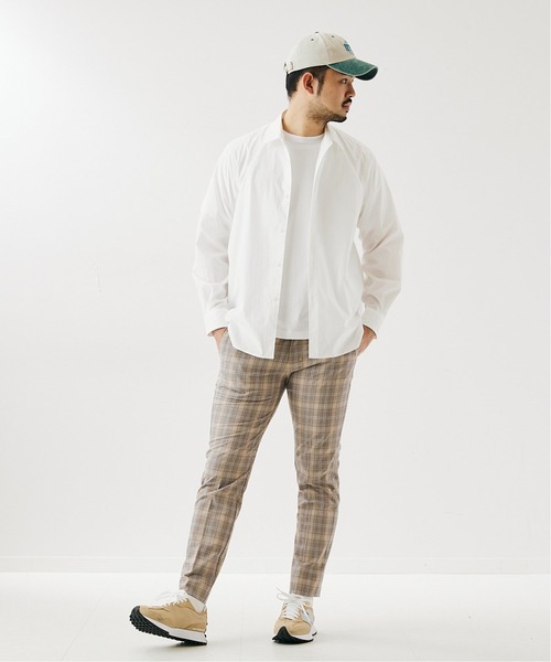 417 EDIFICE（フォーワンセブンエディフィス）の「【WEB限定】【シャツ+カットソーの2点セット】レギュラーカラー / Tシャツ（シャツ/ブラウス・メンズ・ホワイト/グレー/ブラウン/ベージュ/サックスブルー・SMALL/MEDIUM/LARGE/X-LARGE）」の6枚目の写真