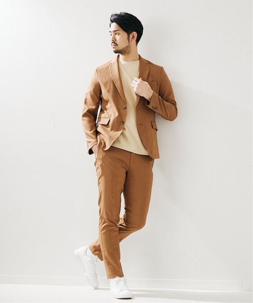 417 EDIFICE（フォーワンセブンエディフィス）の「【WEB限定】【シャツ+カットソーの2点セット】レギュラーカラー / Tシャツ（シャツ/ブラウス・メンズ・ホワイト/グレー/ブラウン/ベージュ/サックスブルー・SMALL/MEDIUM/LARGE/X-LARGE）」の7枚目の写真