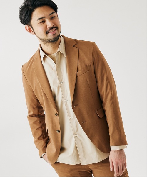 417 EDIFICE（フォーワンセブンエディフィス）の「【WEB限定】【シャツ+カットソーの2点セット】レギュラーカラー / Tシャツ（シャツ/ブラウス・メンズ・ホワイト/グレー/ブラウン/ベージュ/サックスブルー・SMALL/MEDIUM/LARGE/X-LARGE）」の19枚目の写真