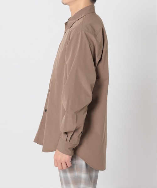 417 EDIFICE（フォーワンセブンエディフィス）の「【WEB限定】【シャツ+カットソーの2点セット】レギュラーカラー / Tシャツ（シャツ/ブラウス・メンズ・ホワイト/グレー/ブラウン/ベージュ/サックスブルー・SMALL/MEDIUM/LARGE/X-LARGE）」の14枚目の写真