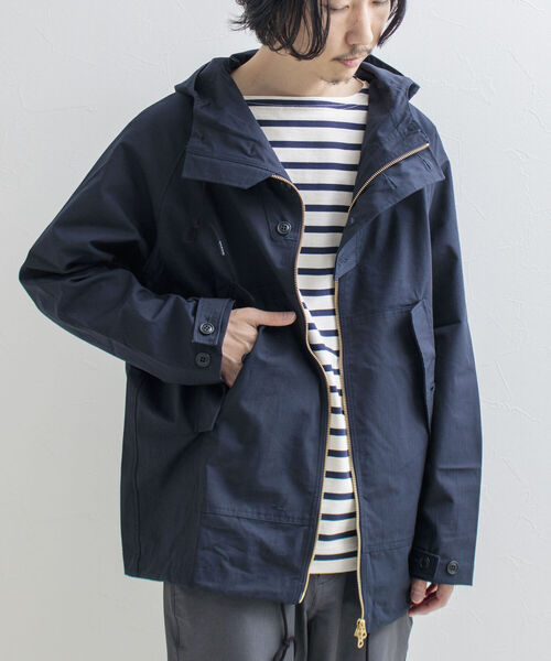 GLOSTER(グロスター)の「【GLOSTER/グロスター】ミリタリーフィールドパーカー(ブルゾン・メンズ・オリーブ/ネイビー/オレンジ・MEDIUM/LARGE)」の3枚目の写真