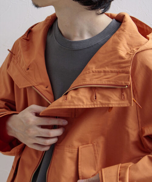 GLOSTER(グロスター)の「【GLOSTER/グロスター】ミリタリーフィールドパーカー(ブルゾン・メンズ・オリーブ/ネイビー/オレンジ・MEDIUM/LARGE)」の5枚目の写真