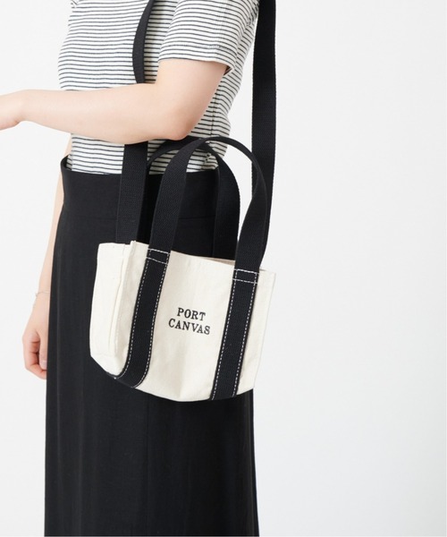 U by SPICK&SPAN（ユーバイスピックアンドスパン）の「【PORT CANVAS / ポートキャンバス】 mii shoulder TOTE◆（ショルダーバッグ・レディース・アイボリー・FREE）」の7枚目の写真
