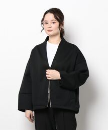 ノーカラージップジャケット