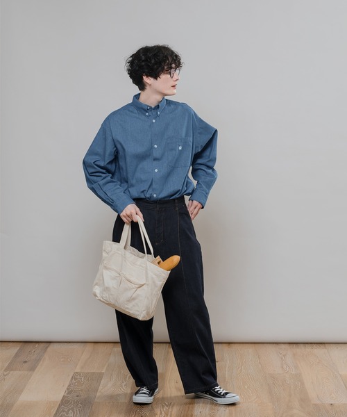 MUHET(ミュエータ)の「アソートレギュラーカラーシャツ(シャツ/ブラウス・レディース・オフホワイト/イエロー/オレンジ/インディゴブルー/グリーン/ライトピンク・SMALL/MEDIUM/X-LARGE)」の22枚目の写真