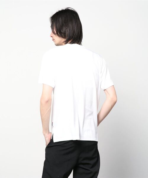FILA（フィラ）の「フィラ FILA メッシュTシャツ(プリント)（Tシャツ/カットソー・メンズ・ホワイト/ネイビー・3L/S/LL/L/M）」の4枚目の写真