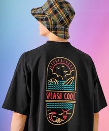 TWN(ティーダブリューエヌ)/Splash Short Sleeve/オーバーサイズ バック ロゴプリント Tシャツ
