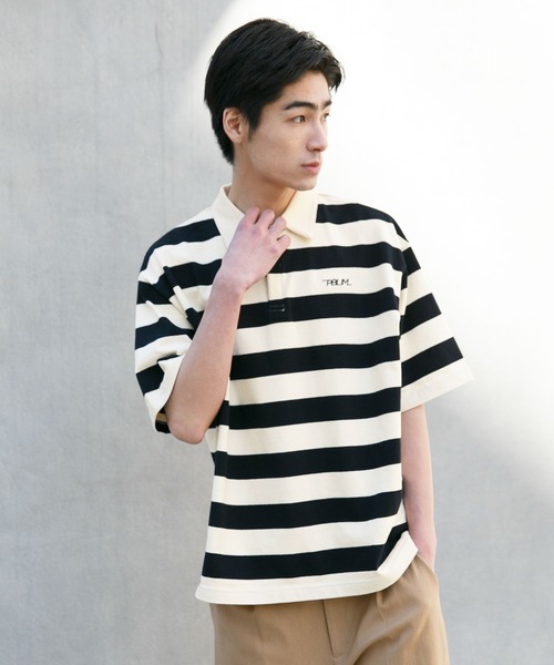 PBLIM（ページボーイリム）の「【PAGEBOYLIM】ボーダービックポロ（ポロシャツ・レディース・ブラック系その他/ブルー系その他/オレンジ系その他・FREE）」の5枚目の写真