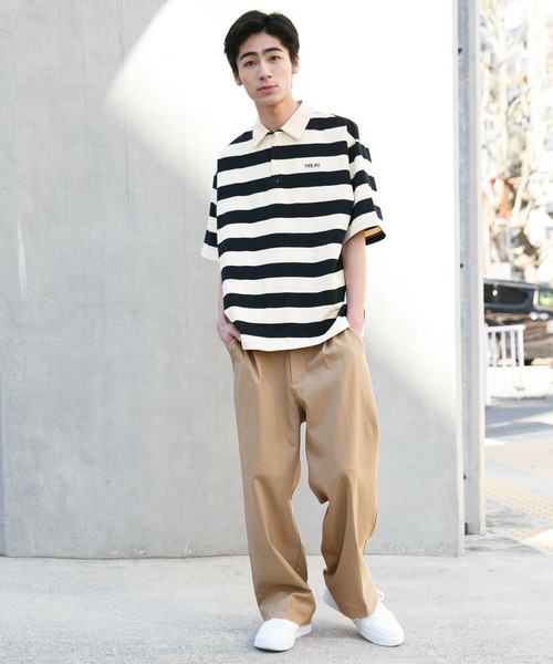 PBLIM（ページボーイリム）の「【PAGEBOYLIM】ボーダービックポロ（ポロシャツ・レディース・ブラック系その他/ブルー系その他/オレンジ系その他・FREE）」の7枚目の写真