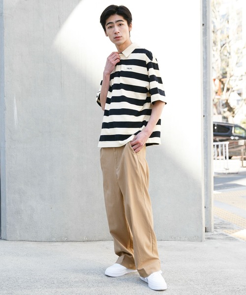 PBLIM（ページボーイリム）の「【PAGEBOYLIM】ボーダービックポロ（ポロシャツ・レディース・ブラック系その他/ブルー系その他/オレンジ系その他・FREE）」の8枚目の写真