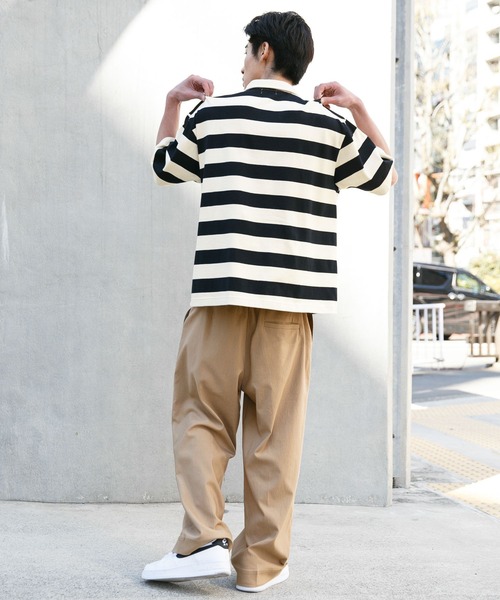 PBLIM（ページボーイリム）の「【PAGEBOYLIM】ボーダービックポロ（ポロシャツ・レディース・ブラック系その他/ブルー系その他/オレンジ系その他・FREE）」の9枚目の写真