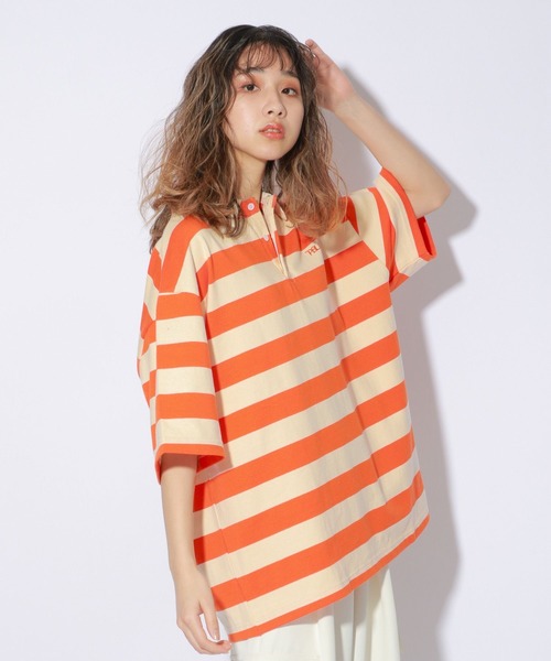 PBLIM（ページボーイリム）の「【PAGEBOYLIM】ボーダービックポロ（ポロシャツ・レディース・ブラック系その他/ブルー系その他/オレンジ系その他・FREE）」の22枚目の写真