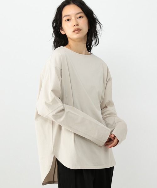 OFAKIND(オフアカインド)の「OFAKIND / プレーティングロンT(Tシャツ/カットソー・レディース・ホワイト/ベージュ/サンドグレー・1/2/0)」の3枚目の写真