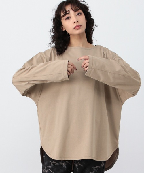 OFAKIND(オフアカインド)の「OFAKIND / プレーティングロンT(Tシャツ/カットソー・レディース・ホワイト/ベージュ/サンドグレー・1/2/0)」の1枚目の写真