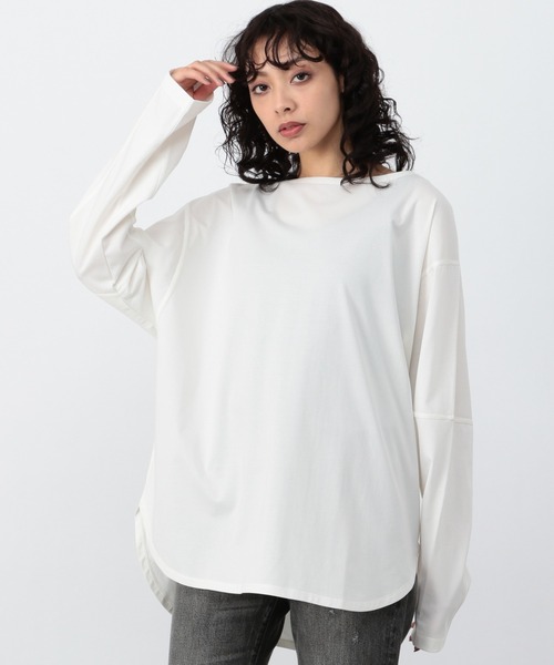 OFAKIND(オフアカインド)の「OFAKIND / プレーティングロンT(Tシャツ/カットソー・レディース・ホワイト/ベージュ/サンドグレー・1/2/0)」の4枚目の写真