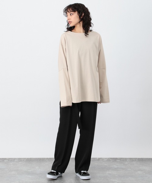OFAKIND(オフアカインド)の「OFAKIND / プレーティングロンT(Tシャツ/カットソー・レディース・ホワイト/ベージュ/サンドグレー・1/2/0)」の12枚目の写真