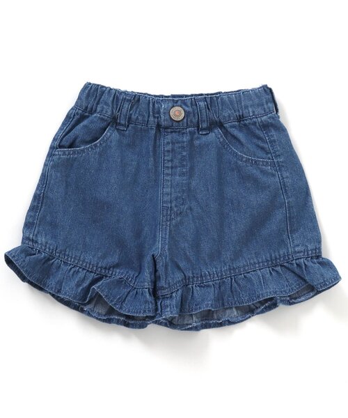 Seraph(セラフ)の「チビフリル付きショート丈パンツ(その他パンツ・キッズ・ブルー/カーキ/オフホワイト/ピンク/サックスブルー・80/90/100/110/120/130/140)」の4枚目の写真