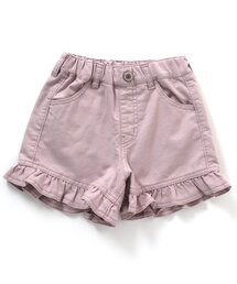 チビフリル付きショート丈パンツ