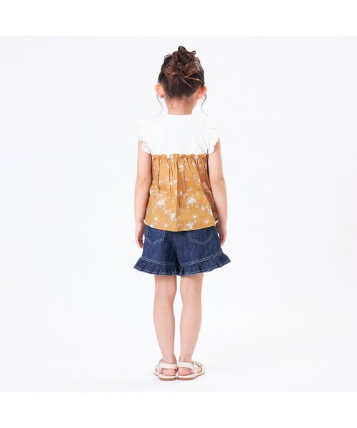 Seraph(セラフ)の「チビフリル付きショート丈パンツ(その他パンツ・キッズ・ブルー/カーキ/オフホワイト/ピンク/サックスブルー・80/90/100/110/120/130/140)」の7枚目の写真