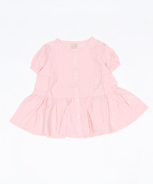 petit main（プティマイン）の「【リンク】ティアードシャツブラウス（シャツ/ブラウス・キッズ・ライトブルー/ピンク/レモンイエロー/チャコール・90cm/120cm/110cm/130cm/80ｃｍ/100cm）」の9枚目の写真