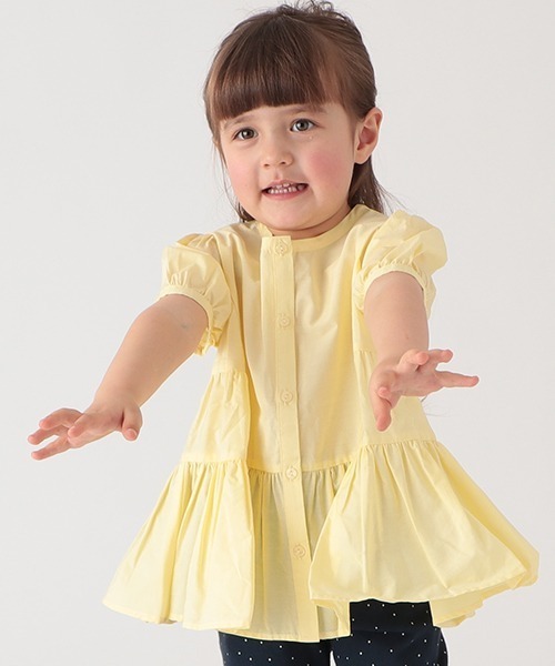 petit main（プティマイン）の「【リンク】ティアードシャツブラウス（シャツ/ブラウス・キッズ・ライトブルー/ピンク/レモンイエロー/チャコール・90cm/120cm/110cm/130cm/80ｃｍ/100cm）」の17枚目の写真