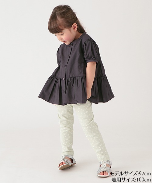 petit main（プティマイン）の「【リンク】ティアードシャツブラウス（シャツ/ブラウス・キッズ・ライトブルー/ピンク/レモンイエロー/チャコール・90cm/120cm/110cm/130cm/80ｃｍ/100cm）」の20枚目の写真