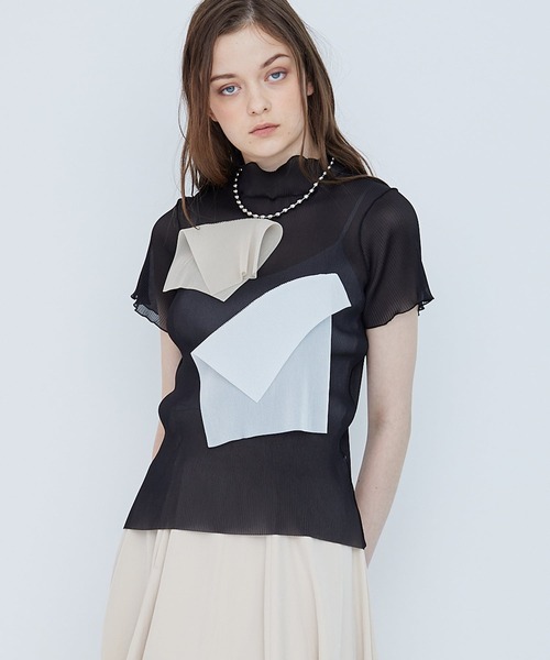 todo kotoha yokozawa シアートップス　美品 kotohayokozawa tシャツ 「kotohayokozawa/コトハヨコザワ」SHEER