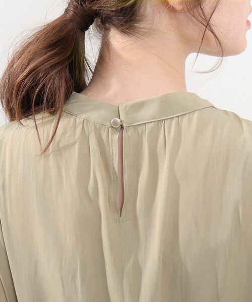 DRESKIP（ドレスキップ）の「◆【洗える/フェミニン】フロントギャザーワンピース（ワンピース・レディース・グリーン系/サンドベージュ/ダークネイビー・02/03/04）」の22枚目の写真