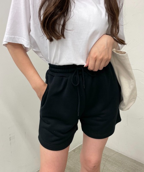 WEGO（ウィゴー）の「WEGO/スウェットショートパンツ（スウェットパンツ・レディース・ブラック/ブルー/その他1/杢グレー・FREE）」の5枚目の写真