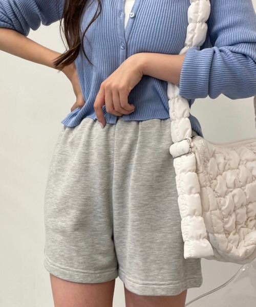 WEGO（ウィゴー）の「WEGO/スウェットショートパンツ（スウェットパンツ・レディース・ブラック/ブルー/その他1/杢グレー・FREE）」の7枚目の写真