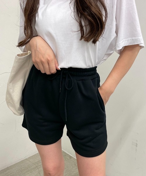 WEGO（ウィゴー）の「WEGO/スウェットショートパンツ（スウェットパンツ・レディース・ブラック/ブルー/その他1/杢グレー・FREE）」の6枚目の写真