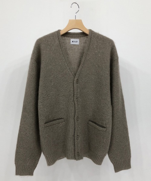 KIIT（キート）の「KIIT キート / KNIT CARDIGAN オーバーサイズ キッドモヘアルーズカーディガン / KIN-K58-801（カーディガン/ボレロ・メンズ・ブラック/アッシュグレー/アイボリー/ブラウン・2/3）」の3枚目の写真