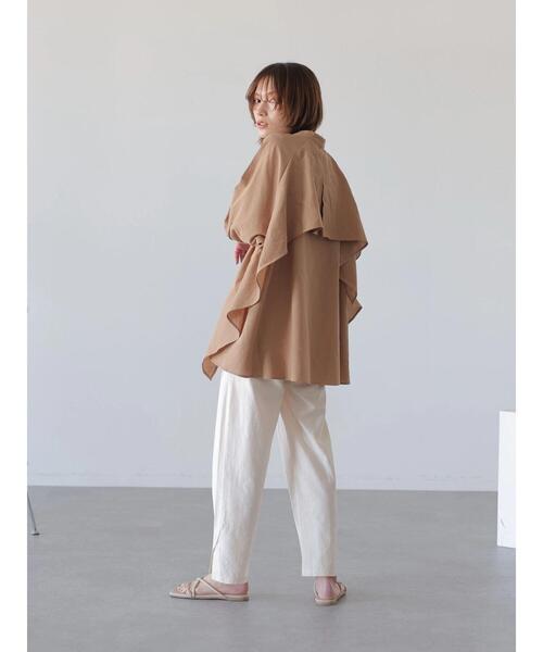 rem closet(レムクローゼット)の「タックテーパードスリットパンツ(その他パンツ・レディース・オリーブ/アイボリー・XS/S)」の13枚目の写真