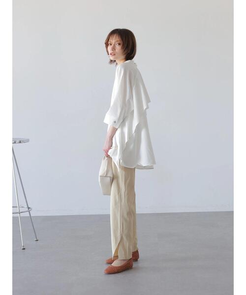 rem closet(レムクローゼット)の「タックテーパードスリットパンツ(その他パンツ・レディース・オリーブ/アイボリー・XS/S)」の20枚目の写真