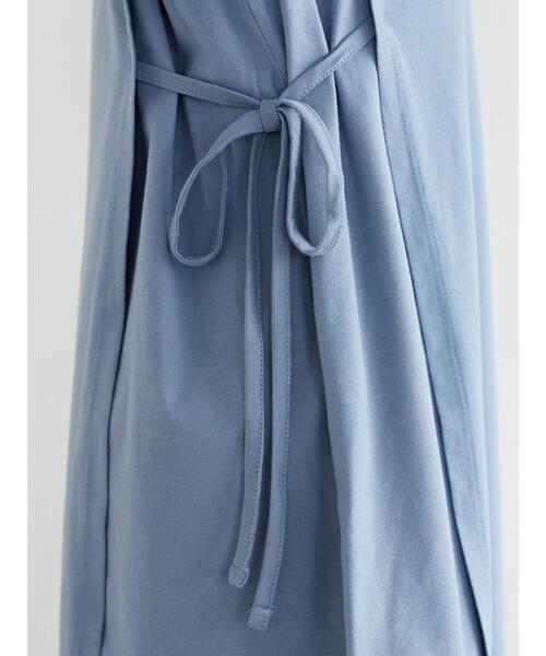 Green　Parks（グリーンパークス）の「イレギュラーチュニック（Tシャツ/カットソー・レディース・ベージュ/ブルー/ダークネイビー・FREE）」の9枚目の写真