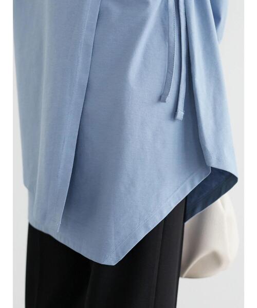 Green　Parks（グリーンパークス）の「イレギュラーチュニック（Tシャツ/カットソー・レディース・ベージュ/ブルー/ダークネイビー・FREE）」の11枚目の写真