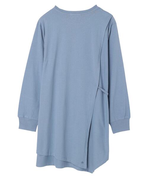 Green　Parks（グリーンパークス）の「イレギュラーチュニック（Tシャツ/カットソー・レディース・ベージュ/ブルー/ダークネイビー・FREE）」の20枚目の写真