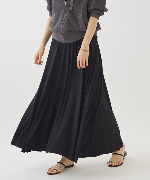 plage（プラージュ）の「bare drape スカート◆（スカート・レディース・ブラック/ベージュ系その他・38/36）」の2枚目の写真