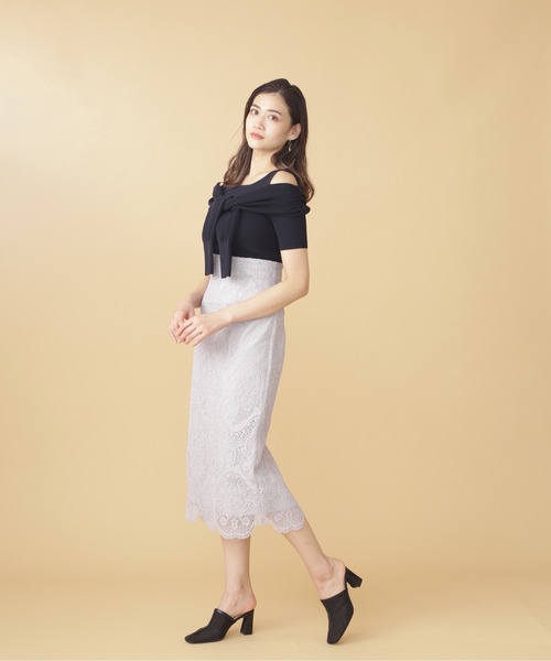 JILL by JILL STUART（ジルバイジルスチュアート）の「◇フェイクレイヤードニット（ニット/セーター・レディース・ホワイト系その他/レッド/ネイビー/オレンジ/ブラック・FREE）」の14枚目の写真