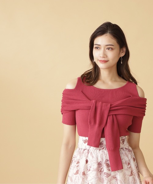JILL by JILL STUART（ジルバイジルスチュアート）の「◇フェイクレイヤードニット（ニット/セーター・レディース・ホワイト系その他/レッド/ネイビー/オレンジ/ブラック・FREE）」の16枚目の写真