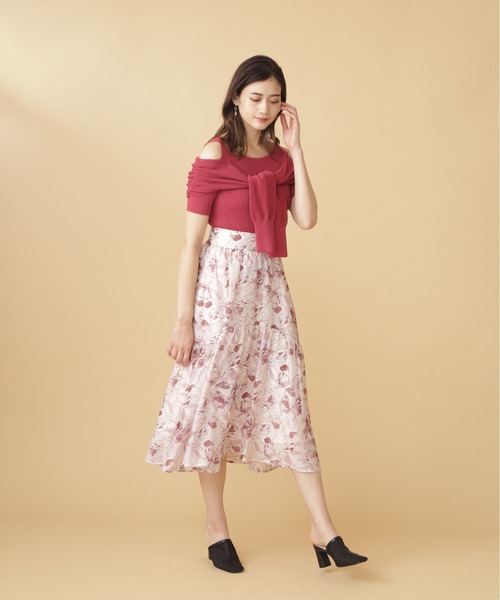 JILL by JILL STUART（ジルバイジルスチュアート）の「◇フェイクレイヤードニット（ニット/セーター・レディース・ホワイト系その他/レッド/ネイビー/オレンジ/ブラック・FREE）」の21枚目の写真