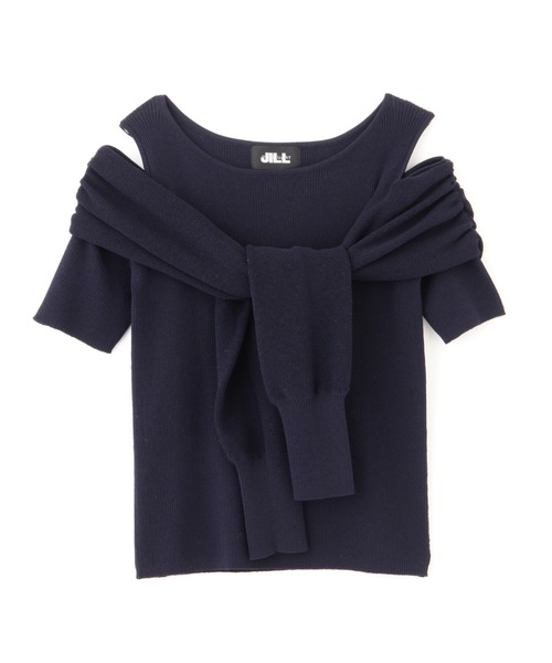 JILL by JILL STUART（ジルバイジルスチュアート）の「◇フェイクレイヤードニット（ニット/セーター・レディース・ホワイト系その他/レッド/ネイビー/オレンジ/ブラック・FREE）」の12枚目の写真